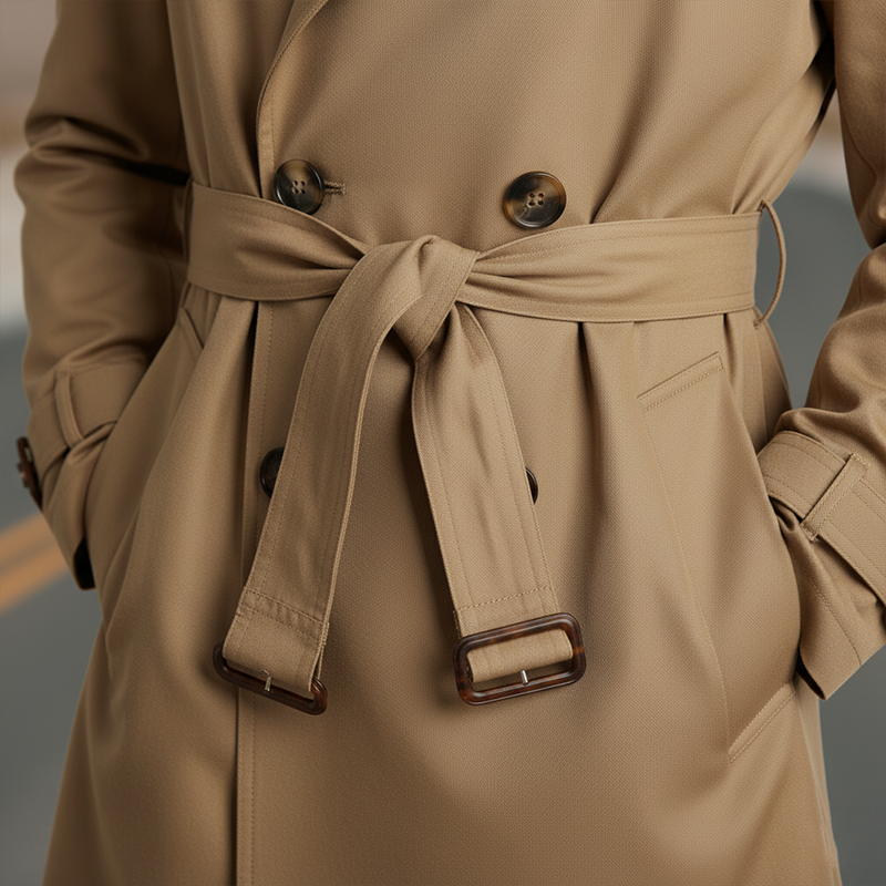Harvey | Twill Cotton Trench Coat