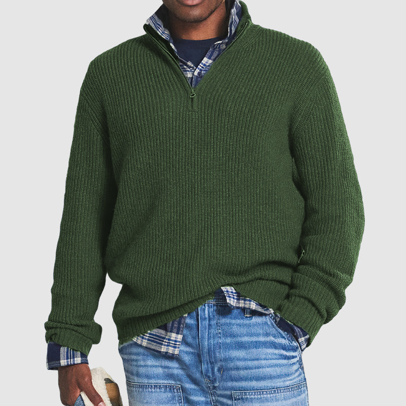 Declan | Business-Casual Cashmere Sweater with Zipper