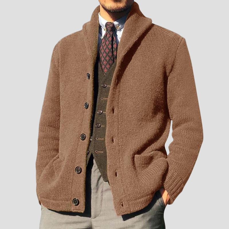 Reid | Solid Button Knit Cardigan