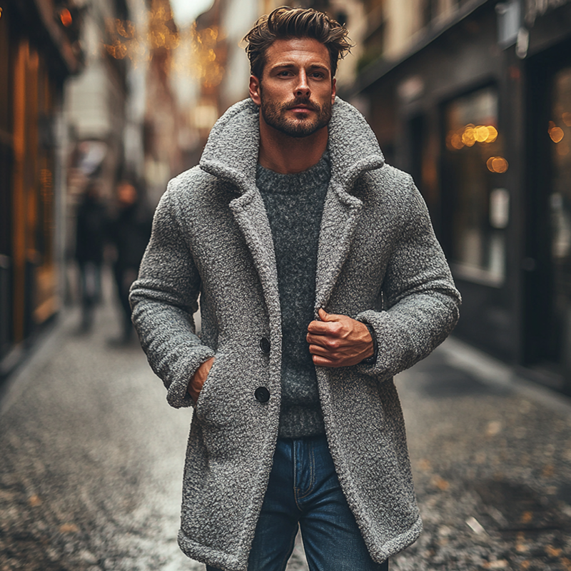 Zane | Polar Fleece Lapel Coat