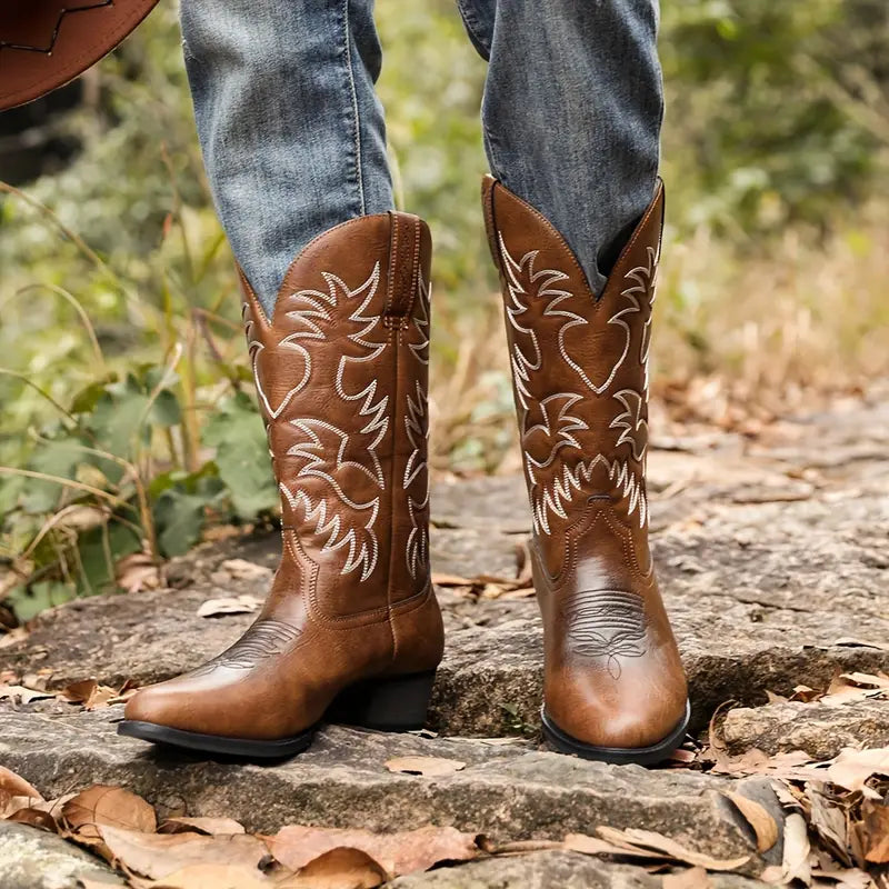 Preston | Western Leather Cowboy Boots for Men