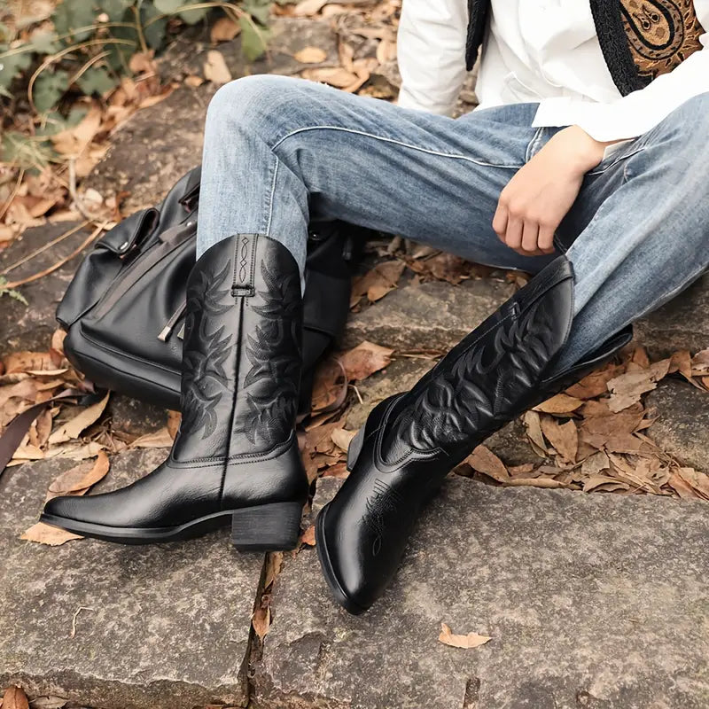 Preston | Western Leather Cowboy Boots for Men
