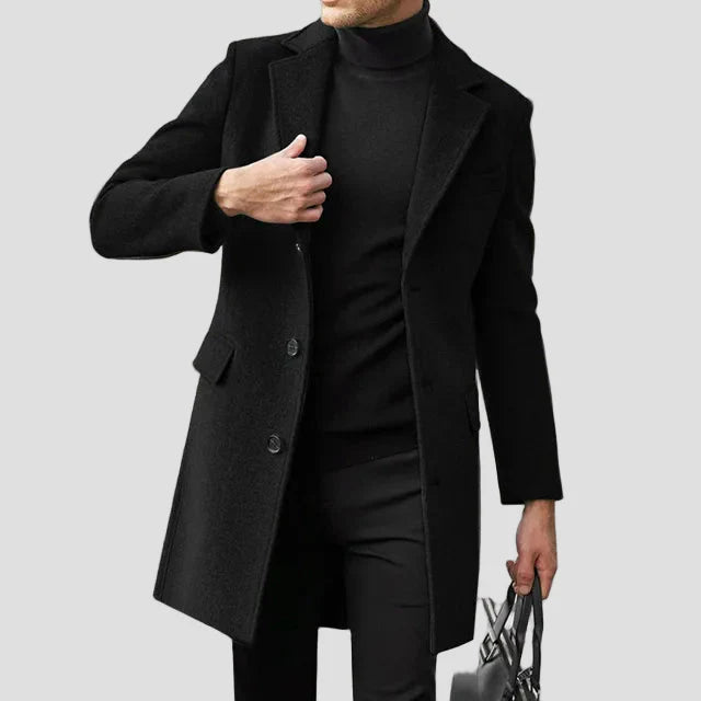 Alec | Men's Single-Breasted Notch Lapel Coat