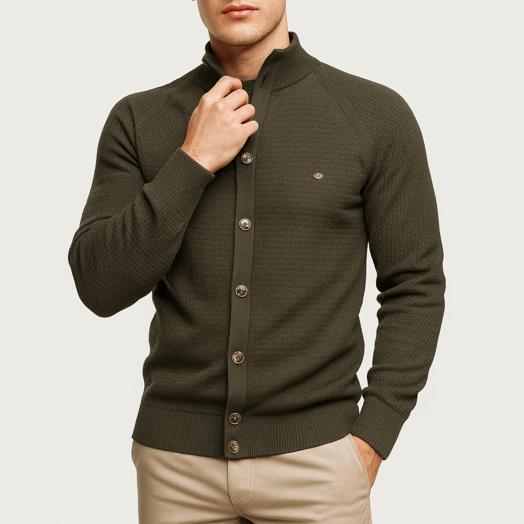 Chris | Cozy Knit Button Cardigan for Men