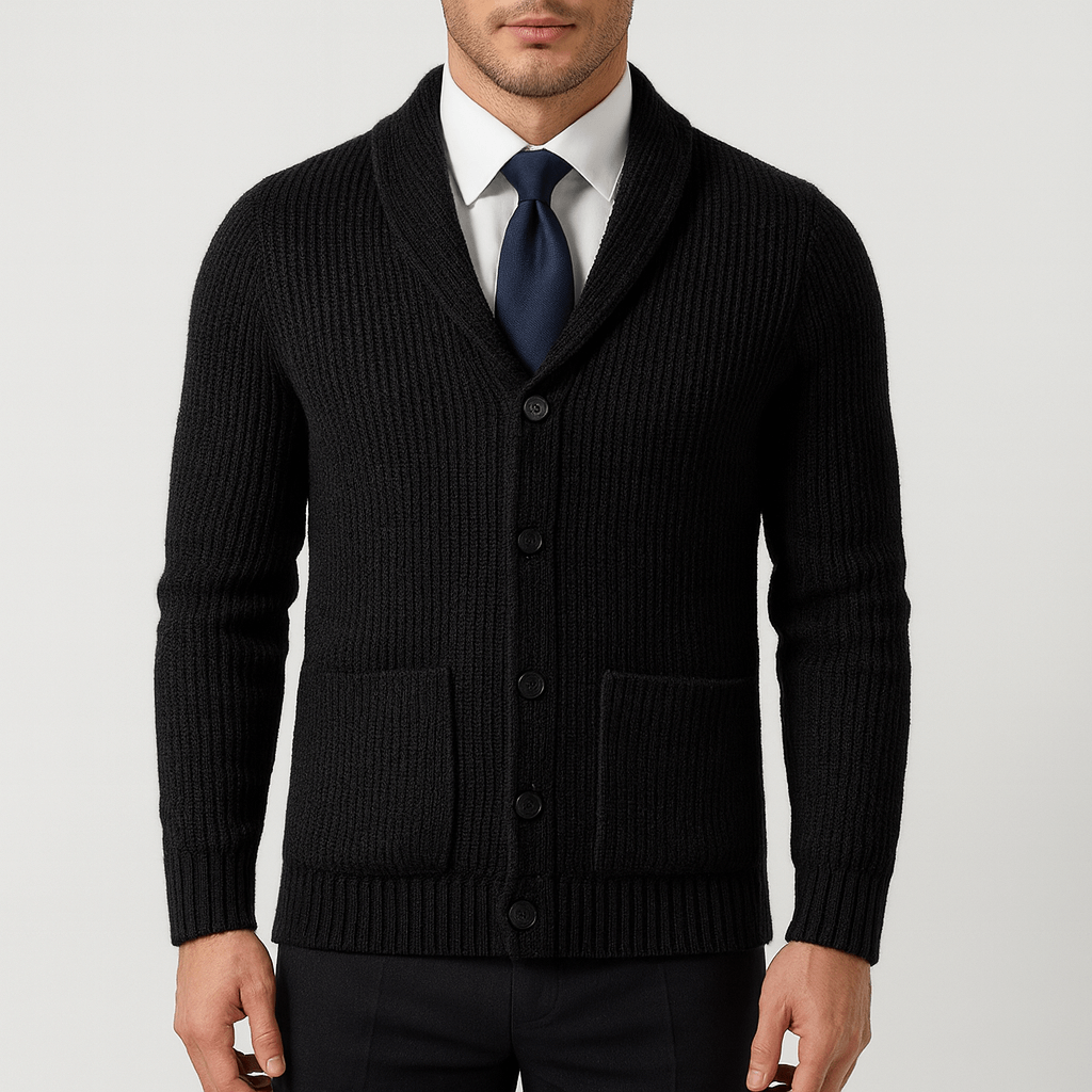 John | Button-Up Knit Cardigan for Men