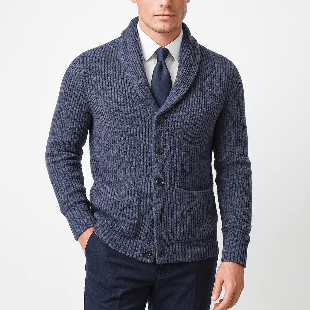 John | Button-Up Knit Cardigan for Men