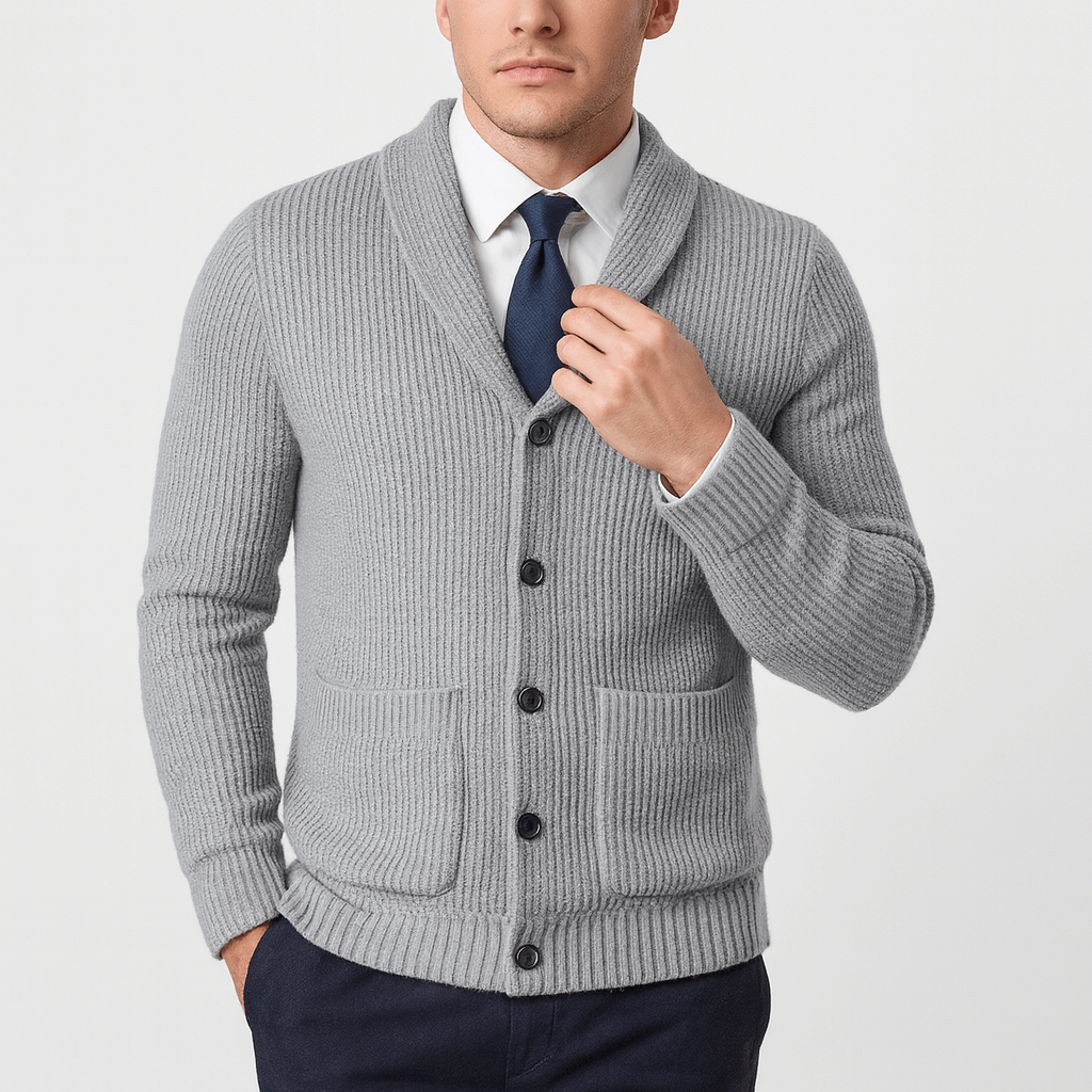 John | Button-Up Knit Cardigan for Men