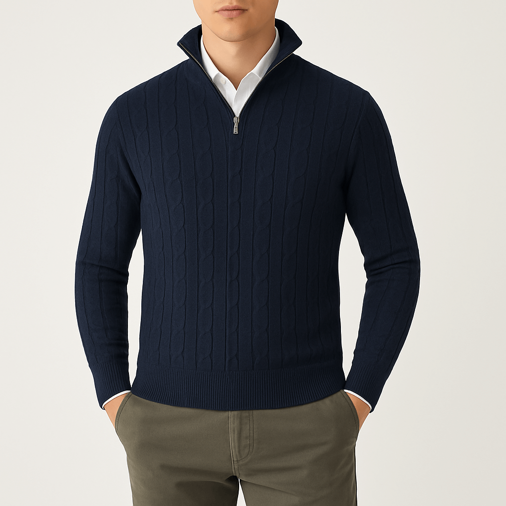 Luke | Cozy Cable Knit Sweater for Men
