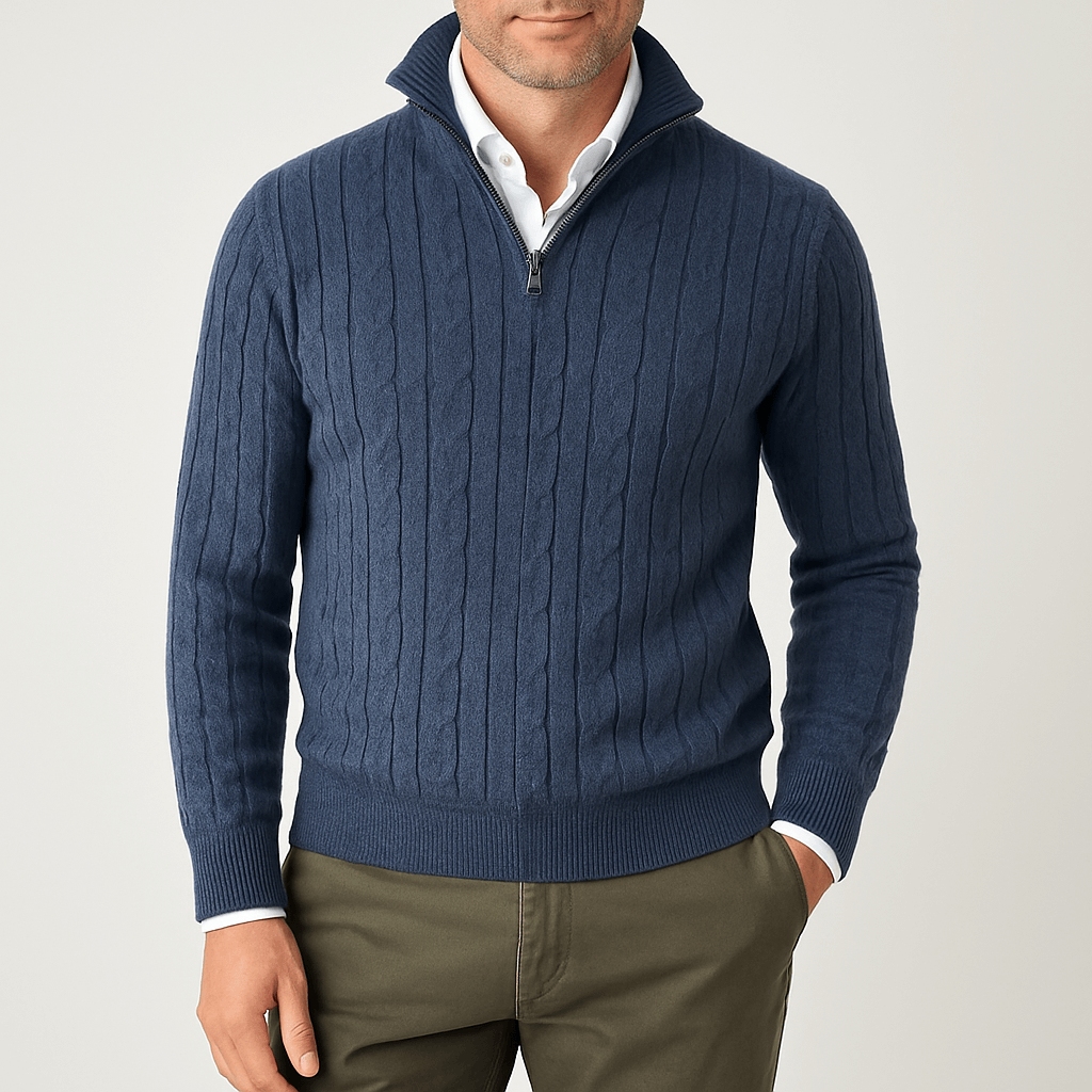Luke | Cozy Cable Knit Sweater for Men