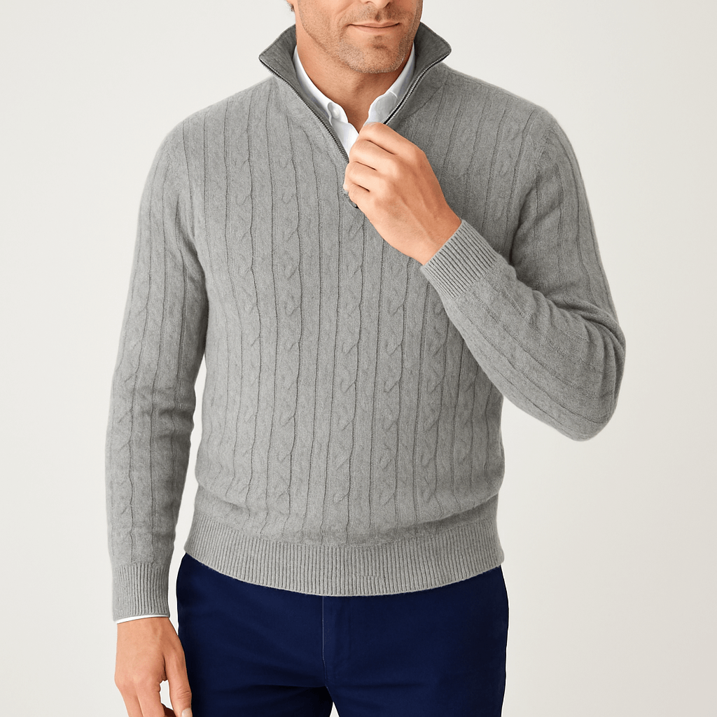 Luke | Cozy Cable Knit Sweater for Men