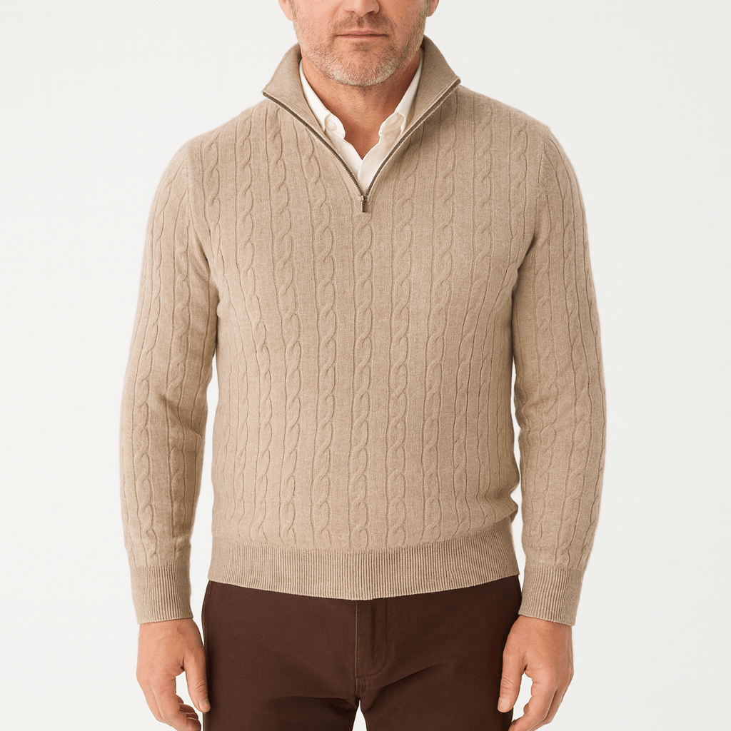 Luke | Cozy Cable Knit Sweater for Men