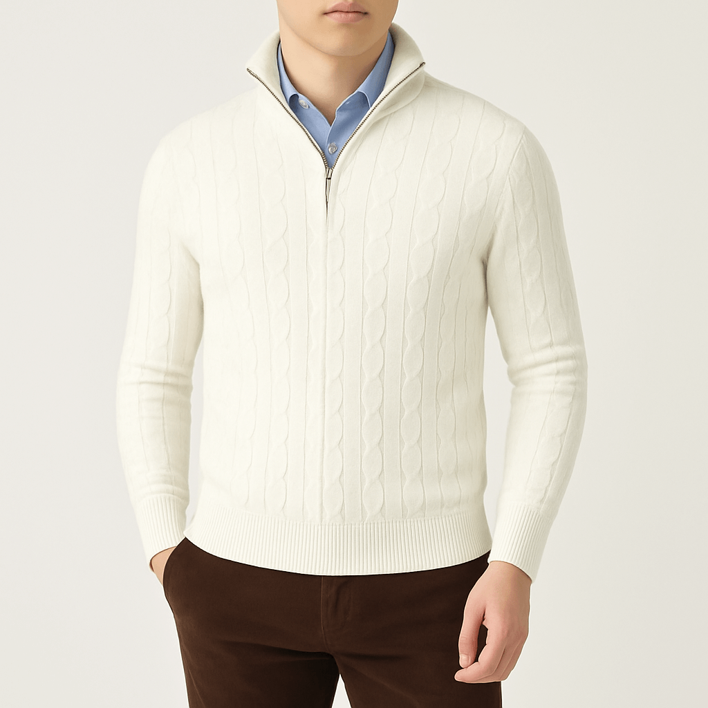 Luke | Cozy Cable Knit Sweater for Men