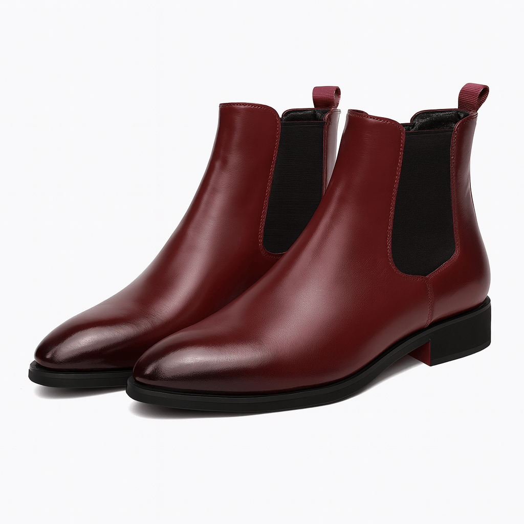 Tom | Stylish Chelsea Boots in Vibrant Red