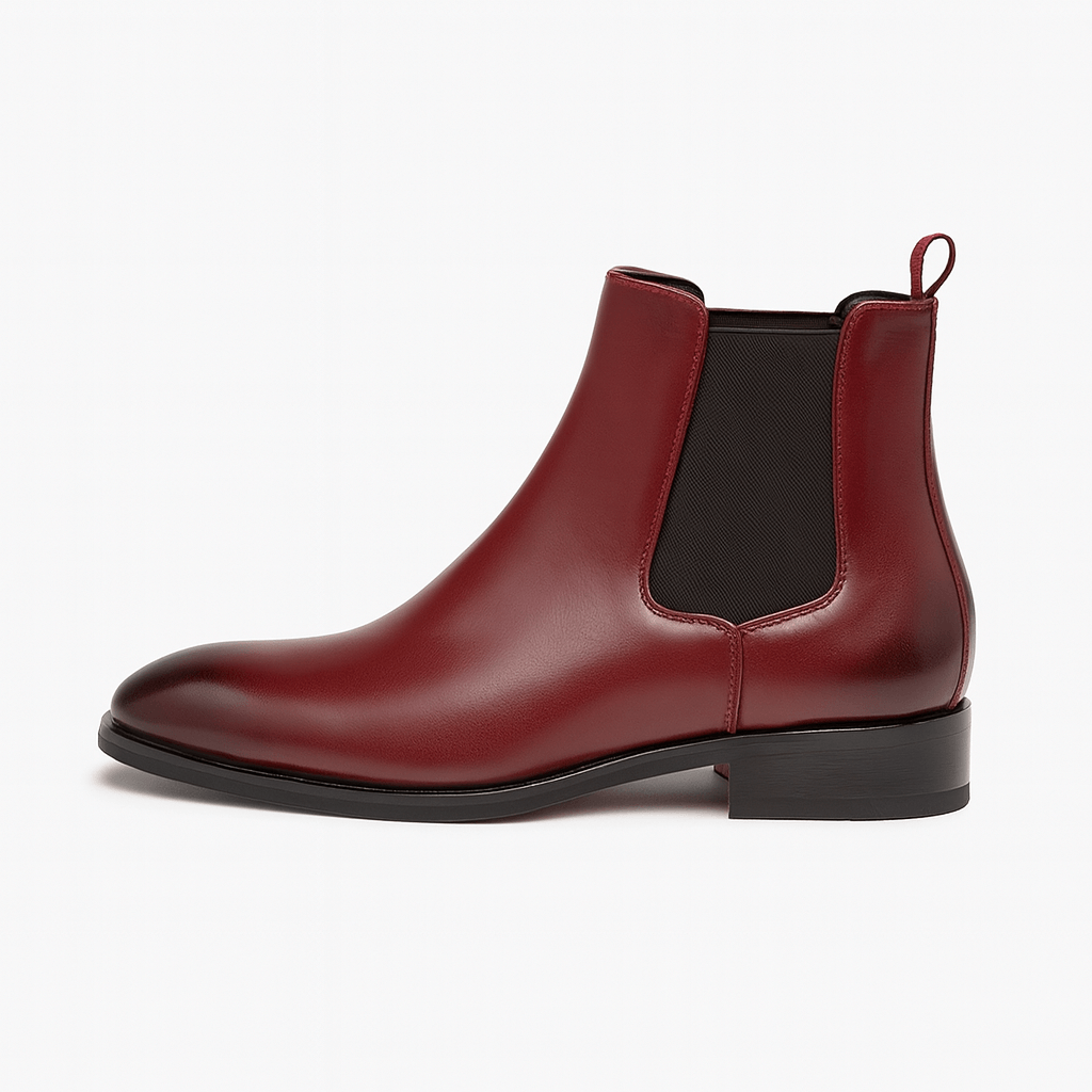 Tom | Stylish Chelsea Boots in Vibrant Red