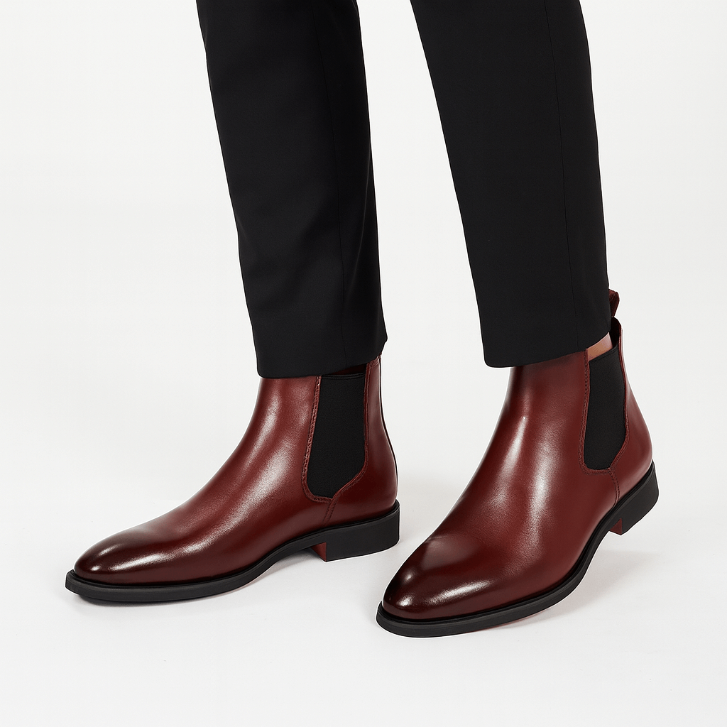 Tom | Stylish Chelsea Boots in Vibrant Red