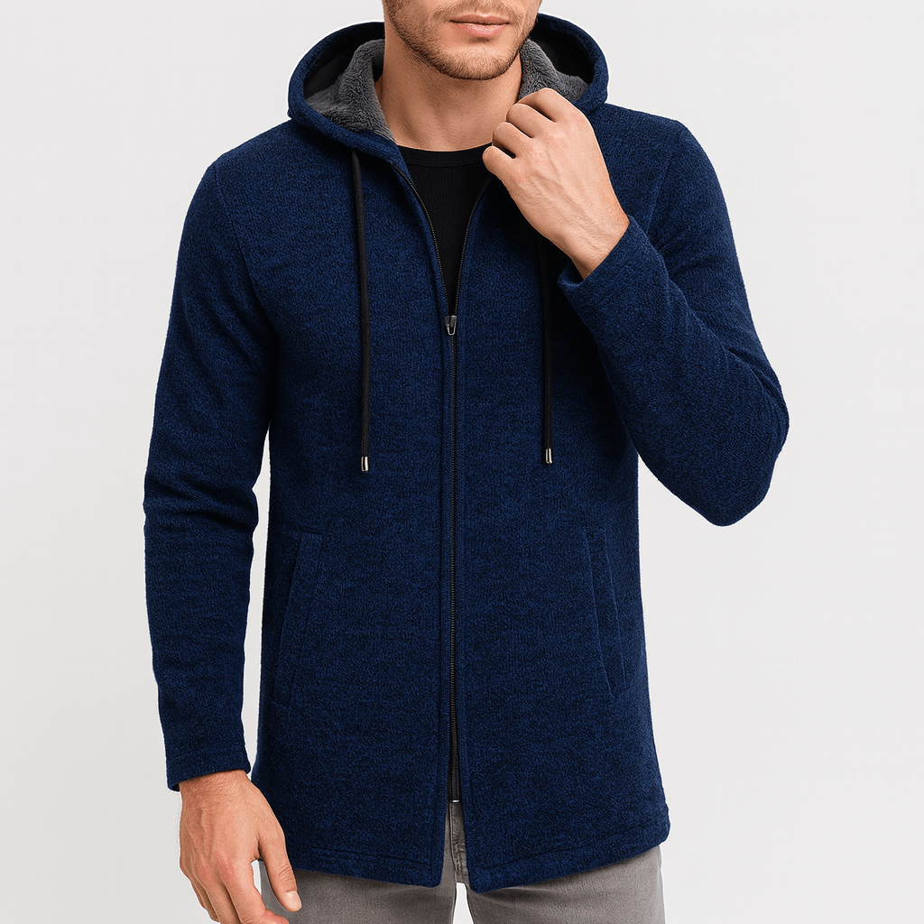 Luke | Chenille Hooded Cardigan for Men