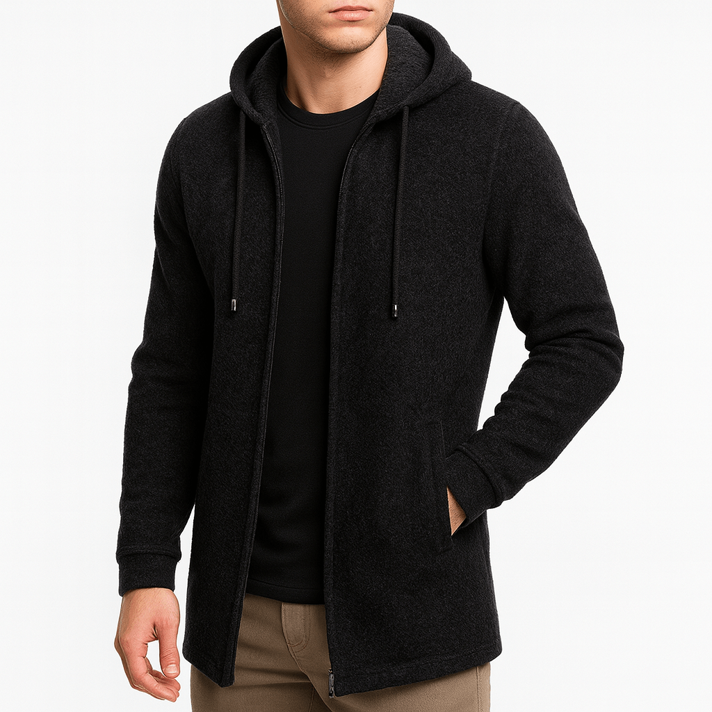 Luke | Chenille Hooded Cardigan for Men