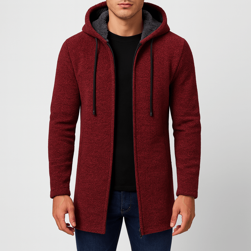 Luke | Chenille Hooded Cardigan for Men