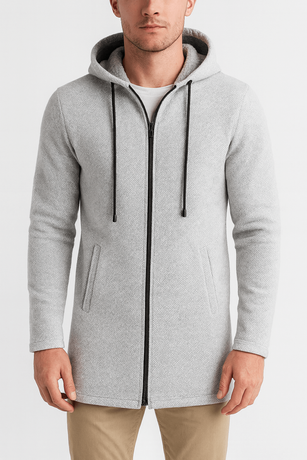 Luke | Chenille Hooded Cardigan for Men