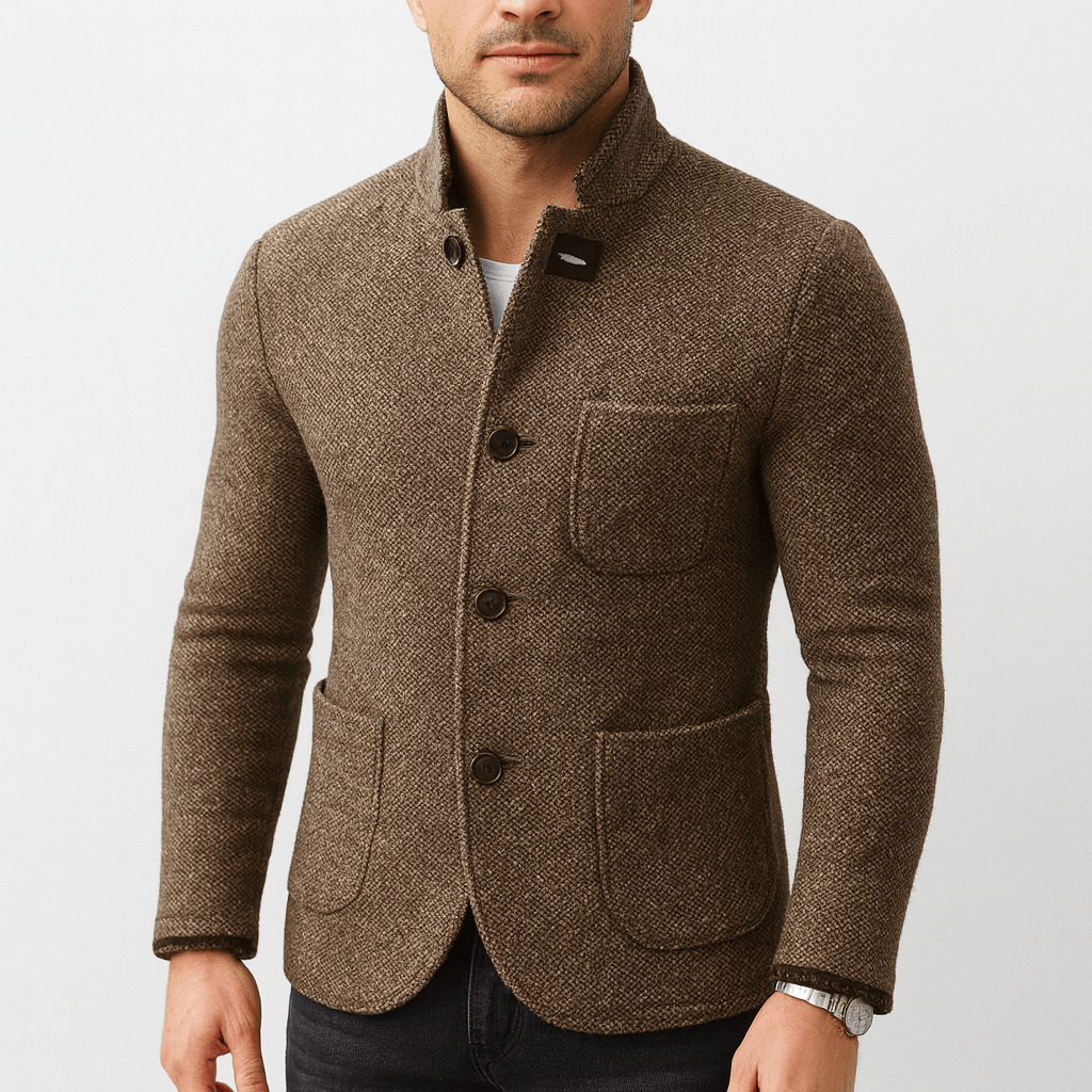 Mike | Chunky Knit Cardigan with Buttons