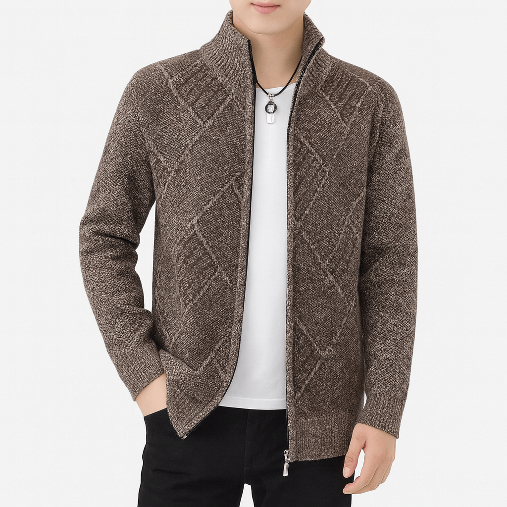 Ethan | Classic Knit Cardigan Vest for Men