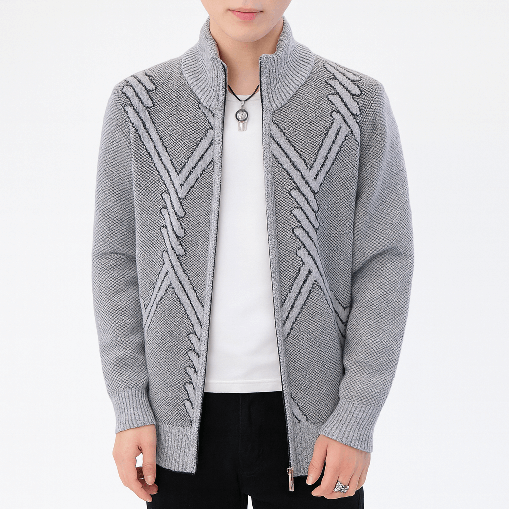 Ethan | Classic Knit Cardigan Vest for Men