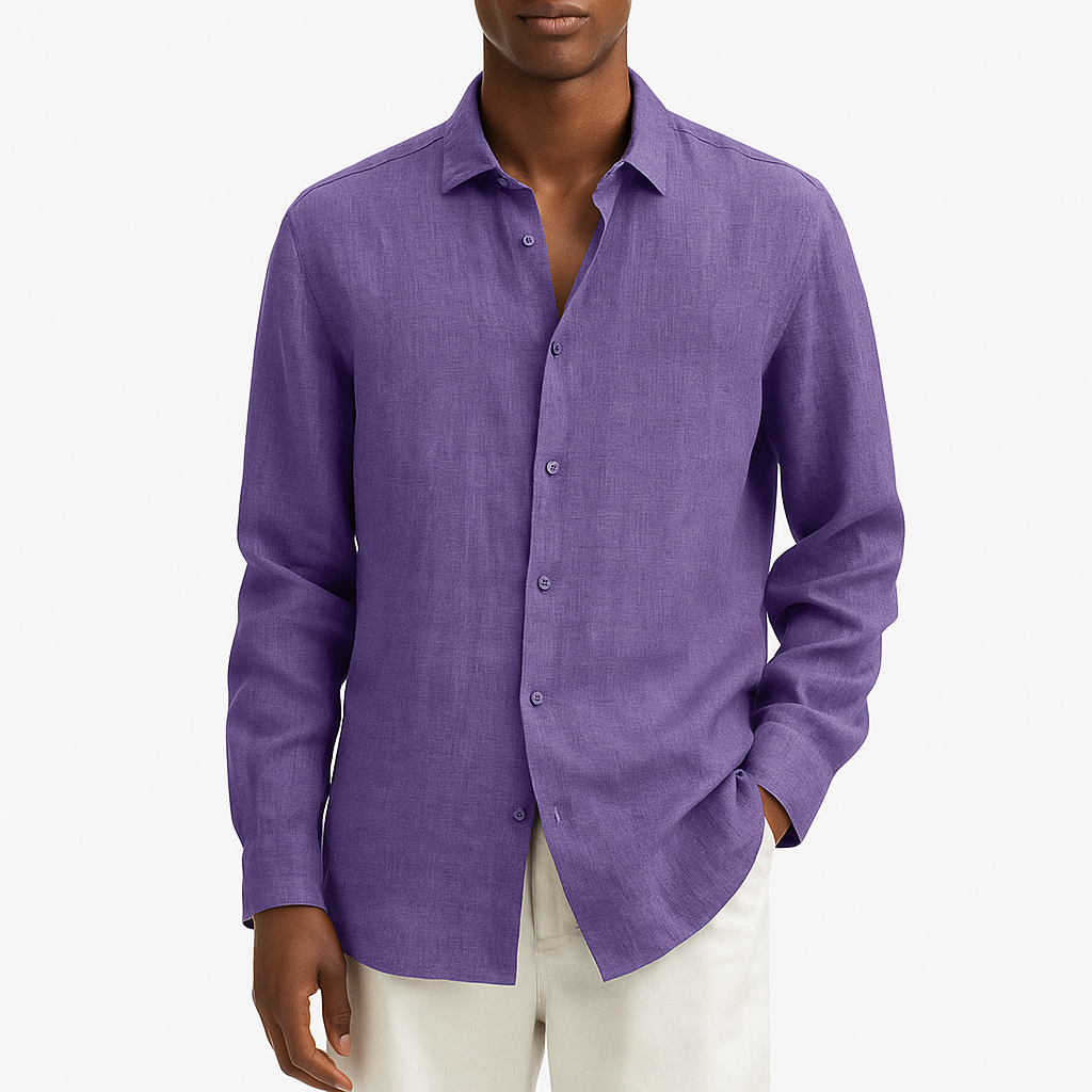 Ethan | Classic Linen Shirt for Men