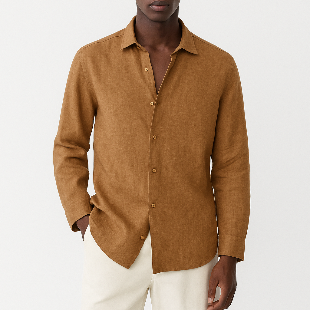 Ethan | Classic Linen Shirt for Men