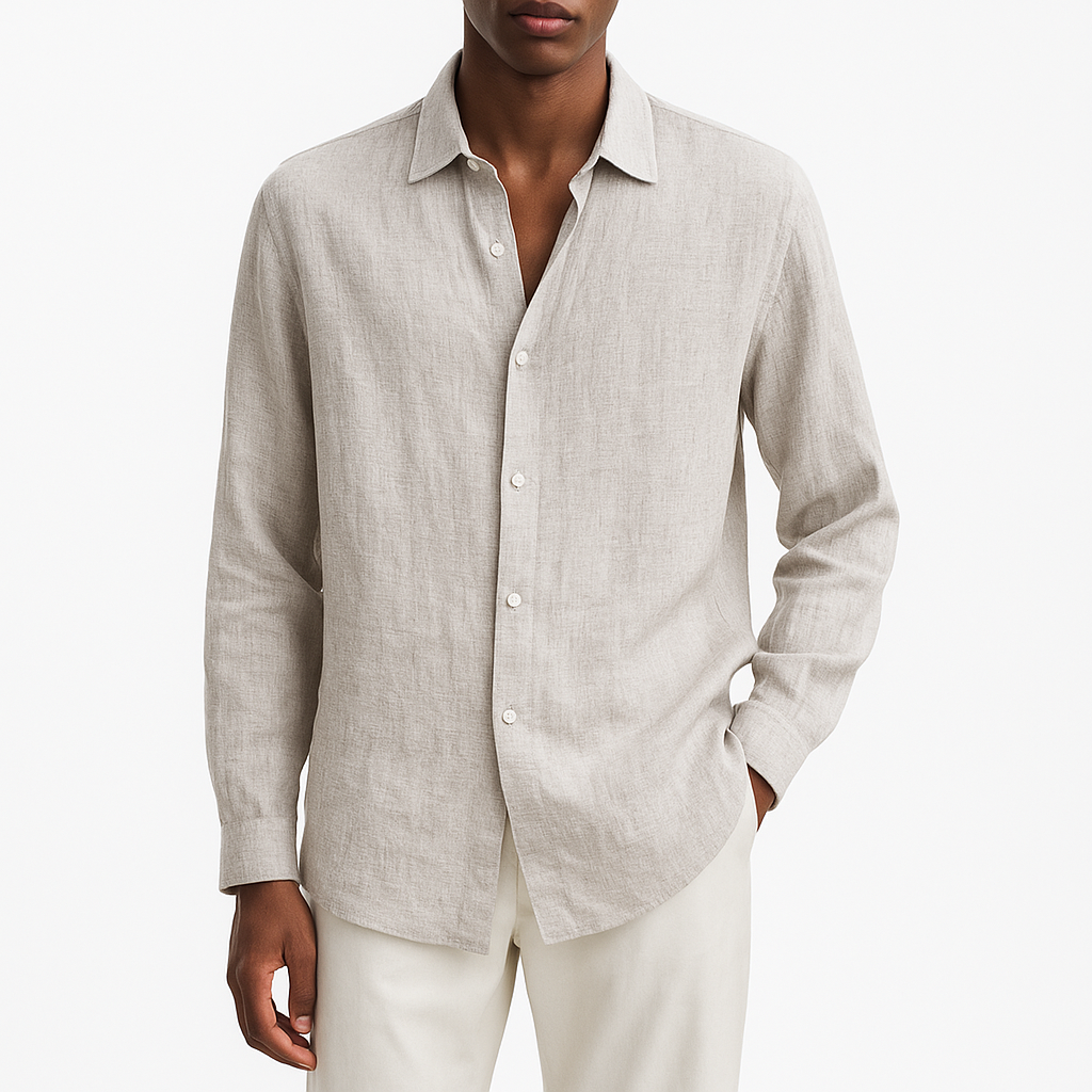 Ethan | Classic Linen Shirt for Men