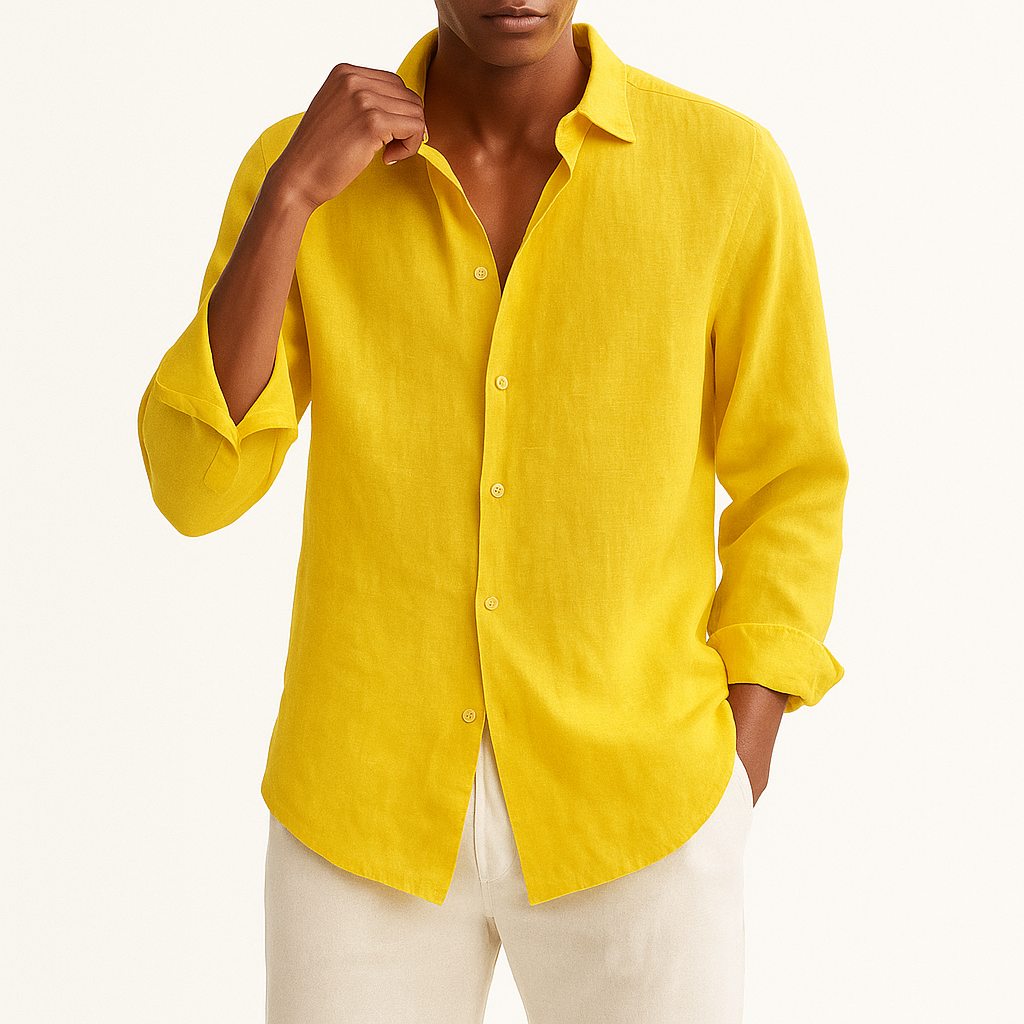 Ethan | Classic Linen Shirt for Men