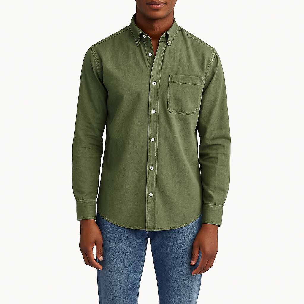 Alex | Cotton Button-Up Shirt for Men