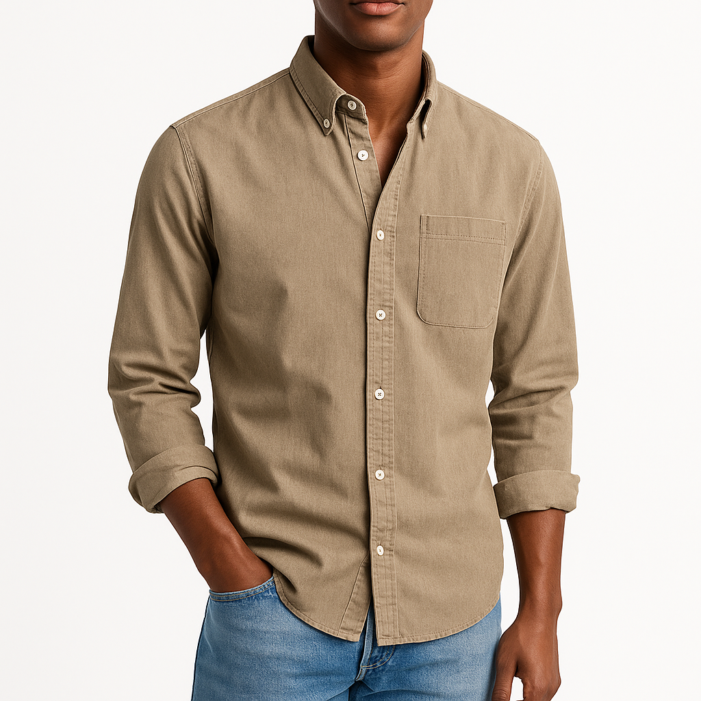 Alex | Cotton Button-Up Shirt for Men
