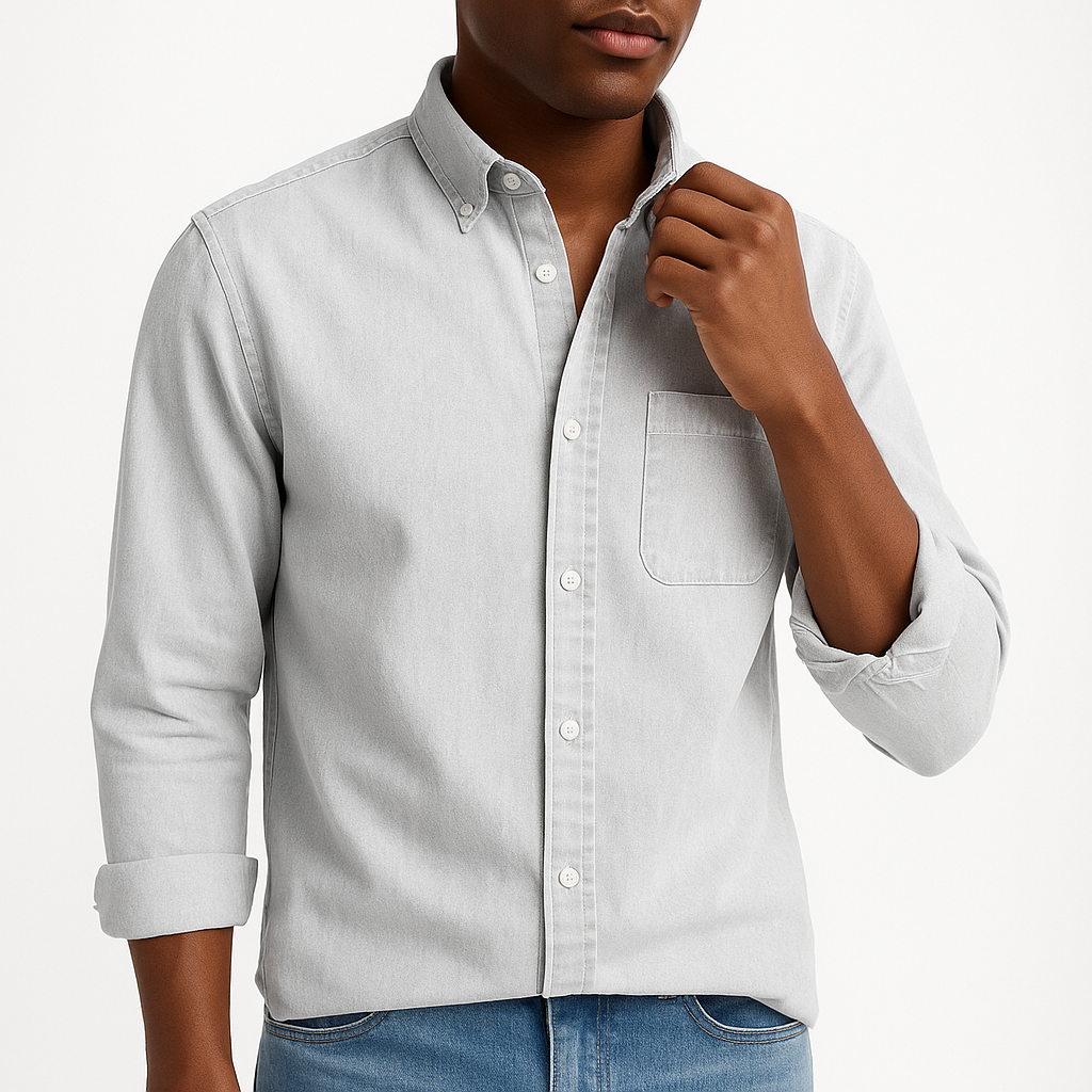 Alex | Cotton Button-Up Shirt for Men