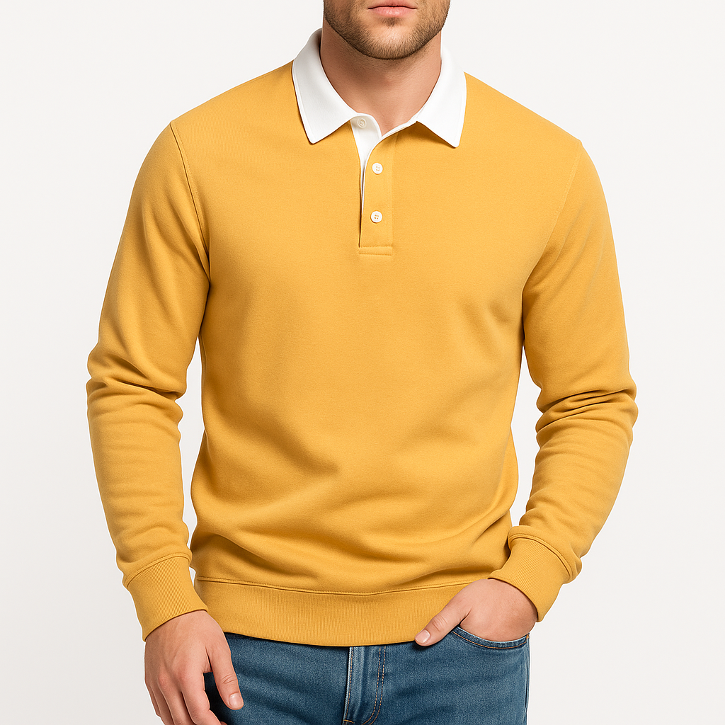 Chris | Cotton Polo Sweater for Men