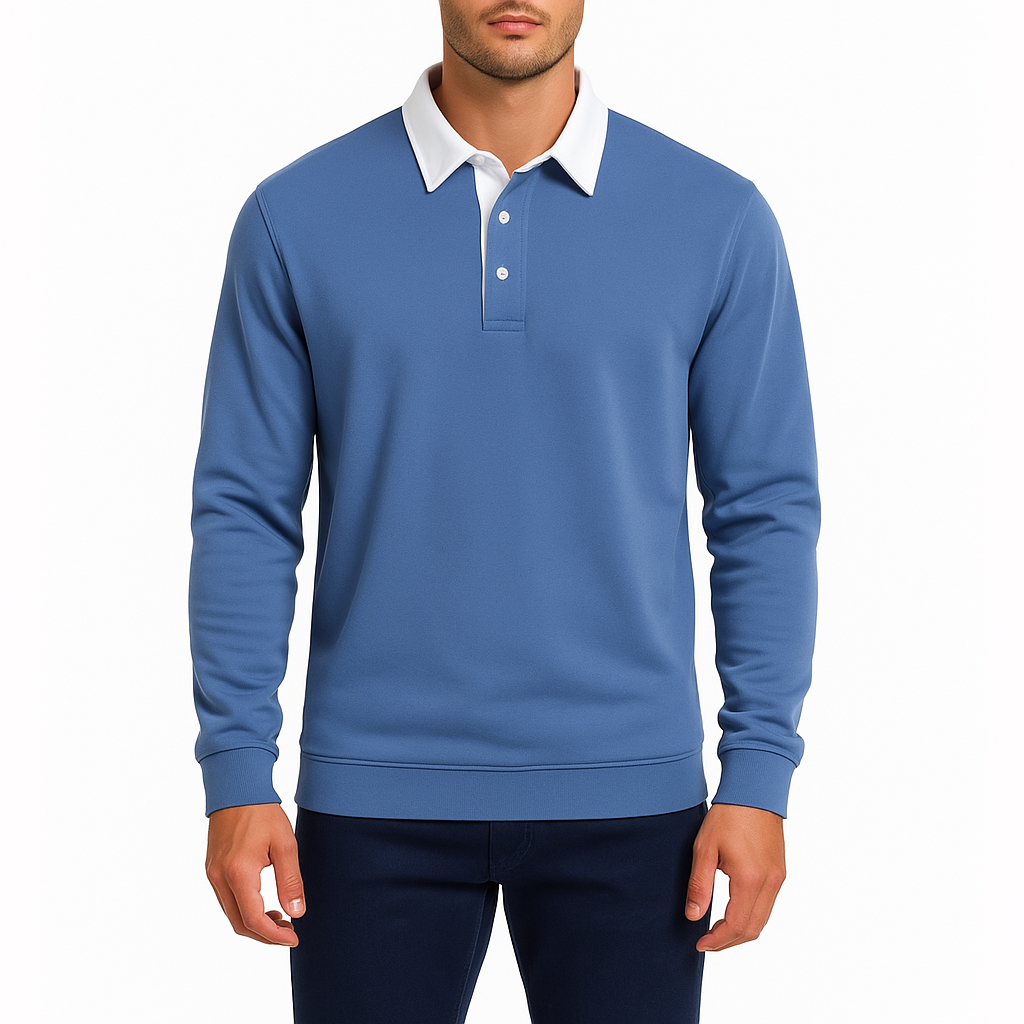 Chris | Cotton Polo Sweater for Men