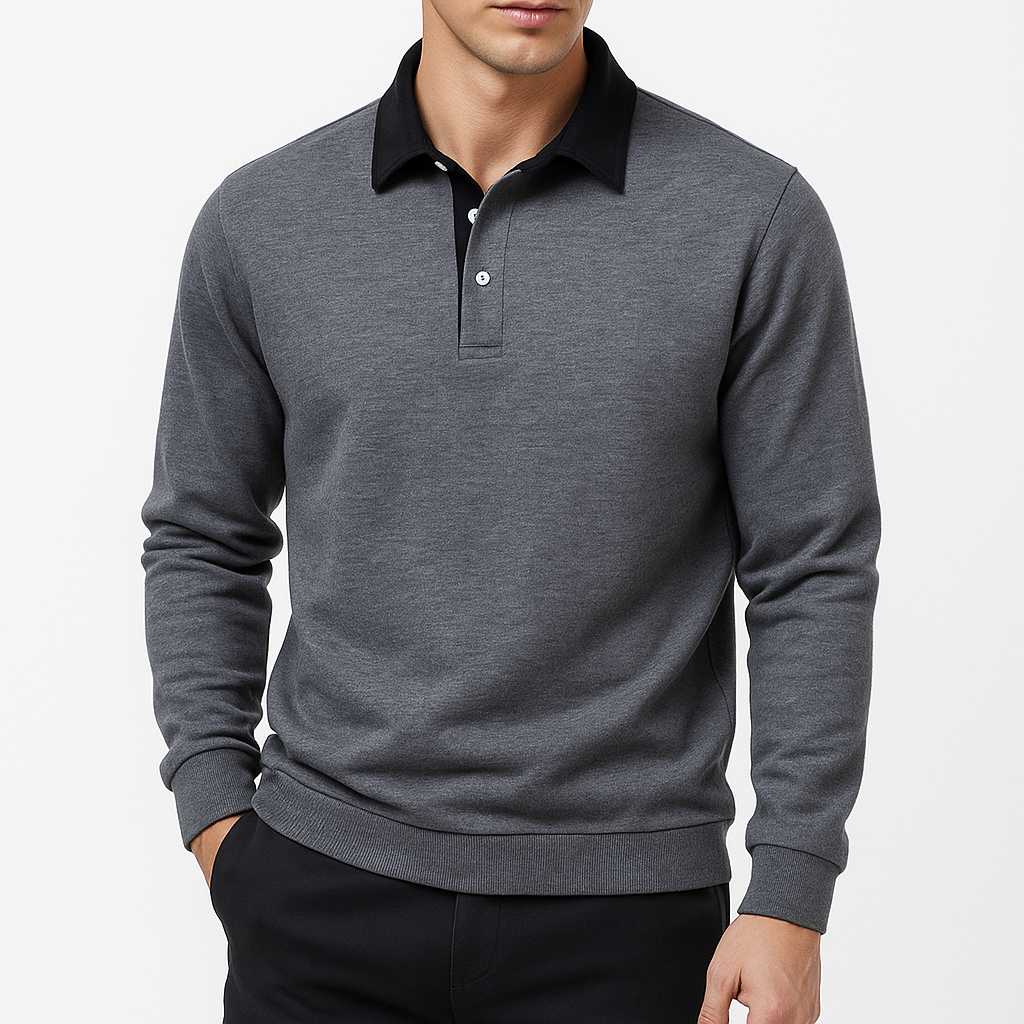 Chris | Cotton Polo Sweater for Men