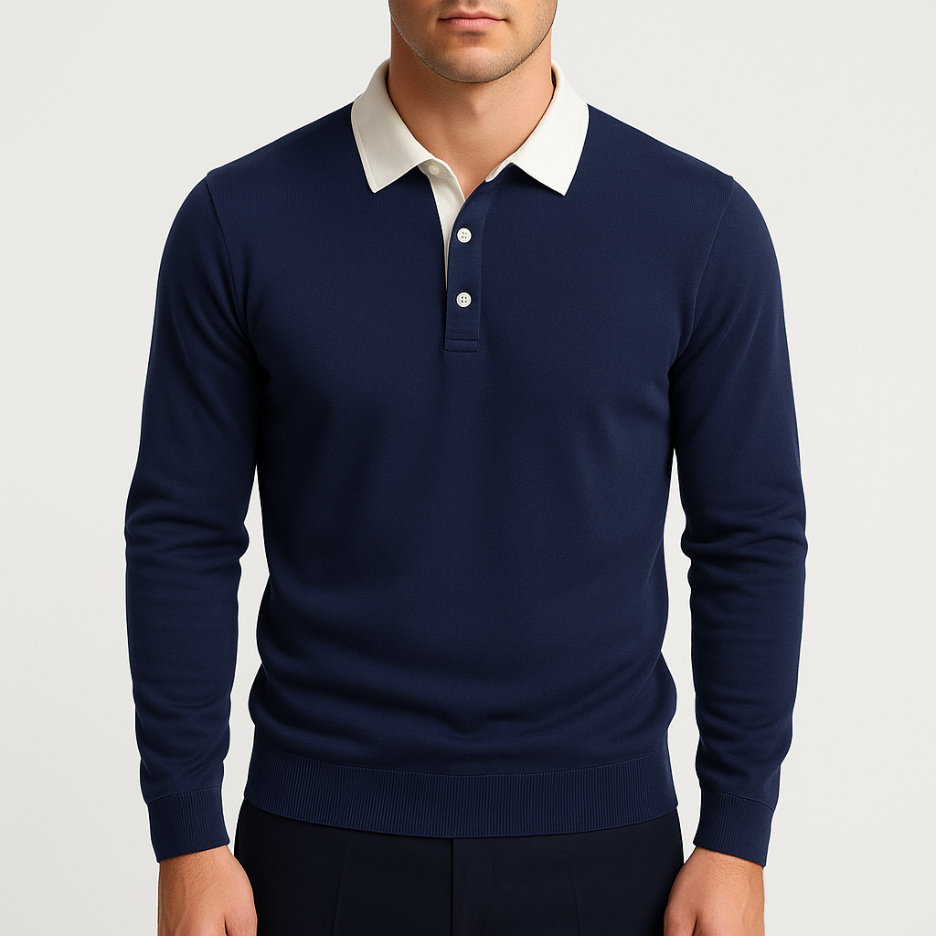 Chris | Cotton Polo Sweater for Men