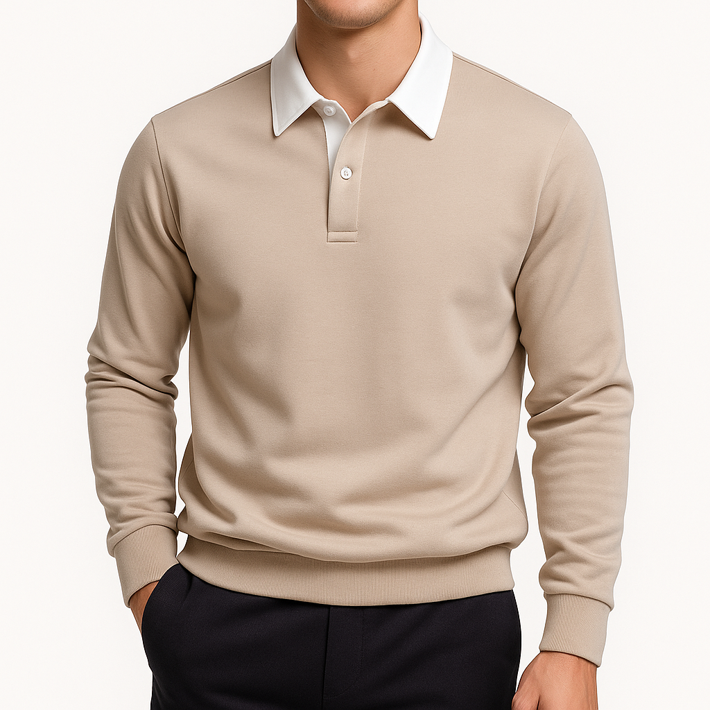 Chris | Cotton Polo Sweater for Men