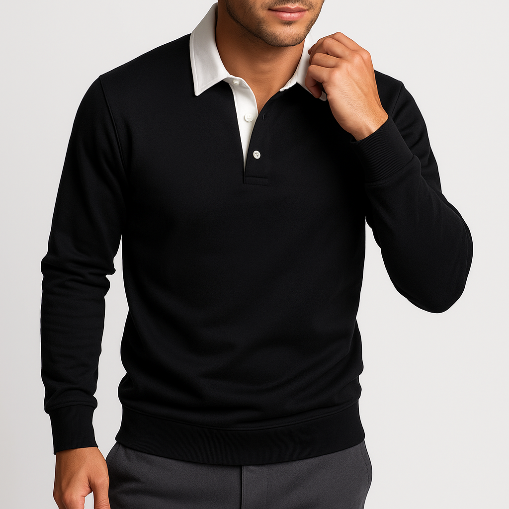 Chris | Cotton Polo Sweater for Men