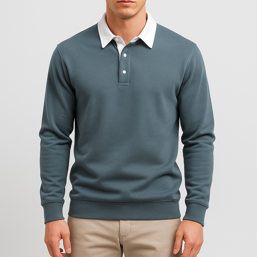 Travis | Cotton Polo Sweater