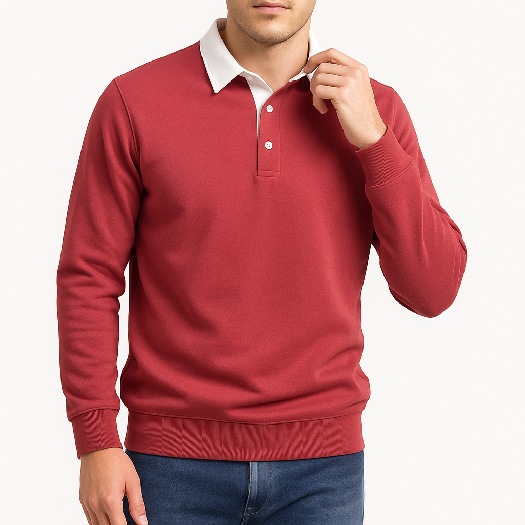 Travis | Cotton Polo Sweater