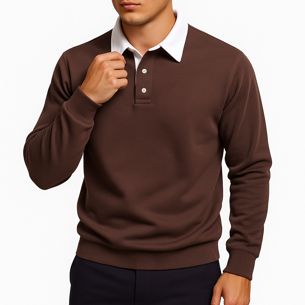Travis | Cotton Polo Sweater