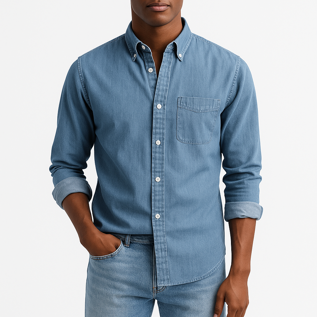 Jake | Classic Denim Button-Up Shirt