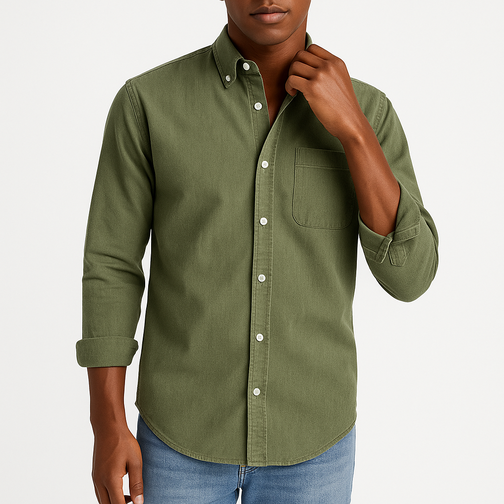 Jake | Classic Denim Button-Up Shirt