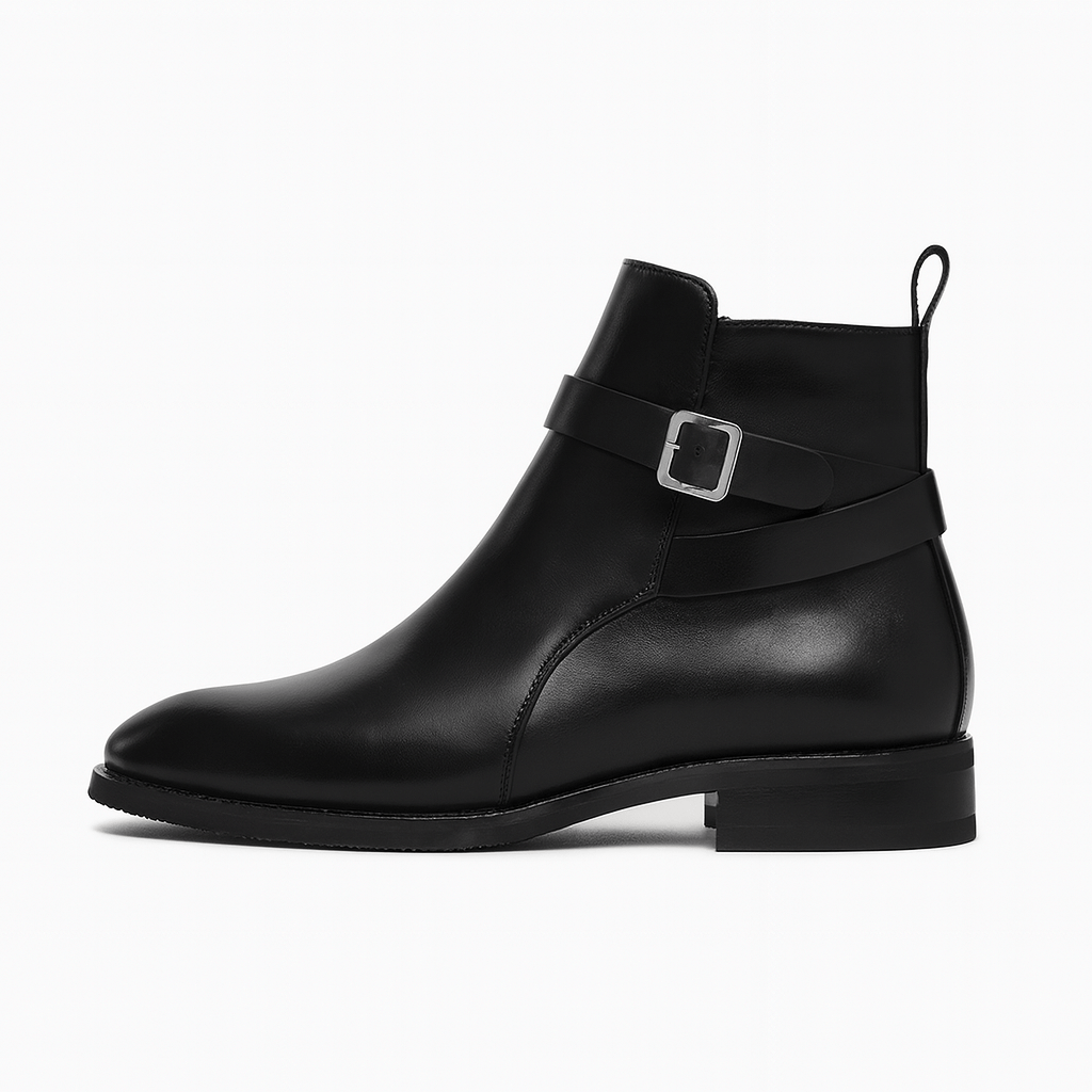Matt | Executive Leather Zip Boots for Men