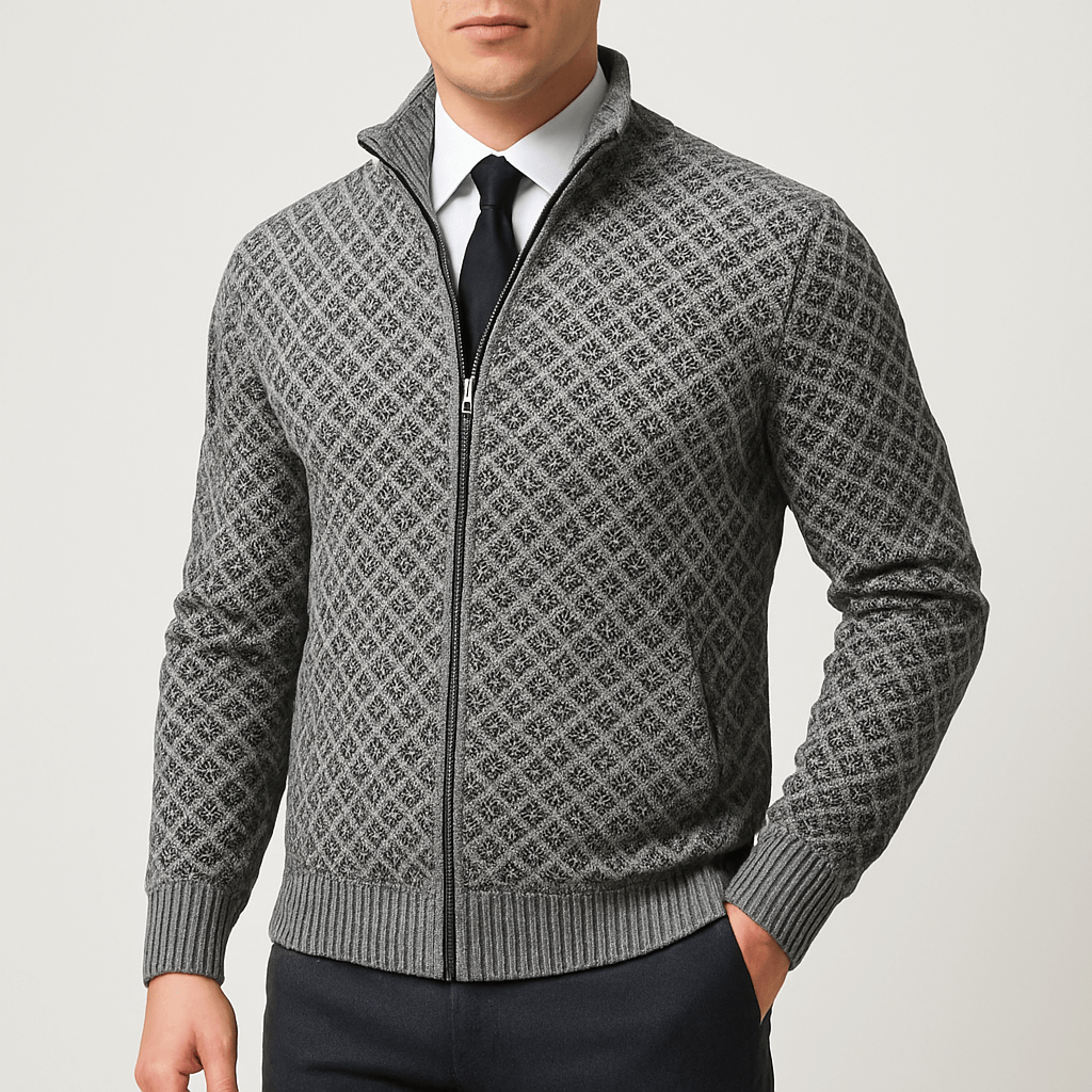 Mike | Slim Fit Knit Cardigan for Men