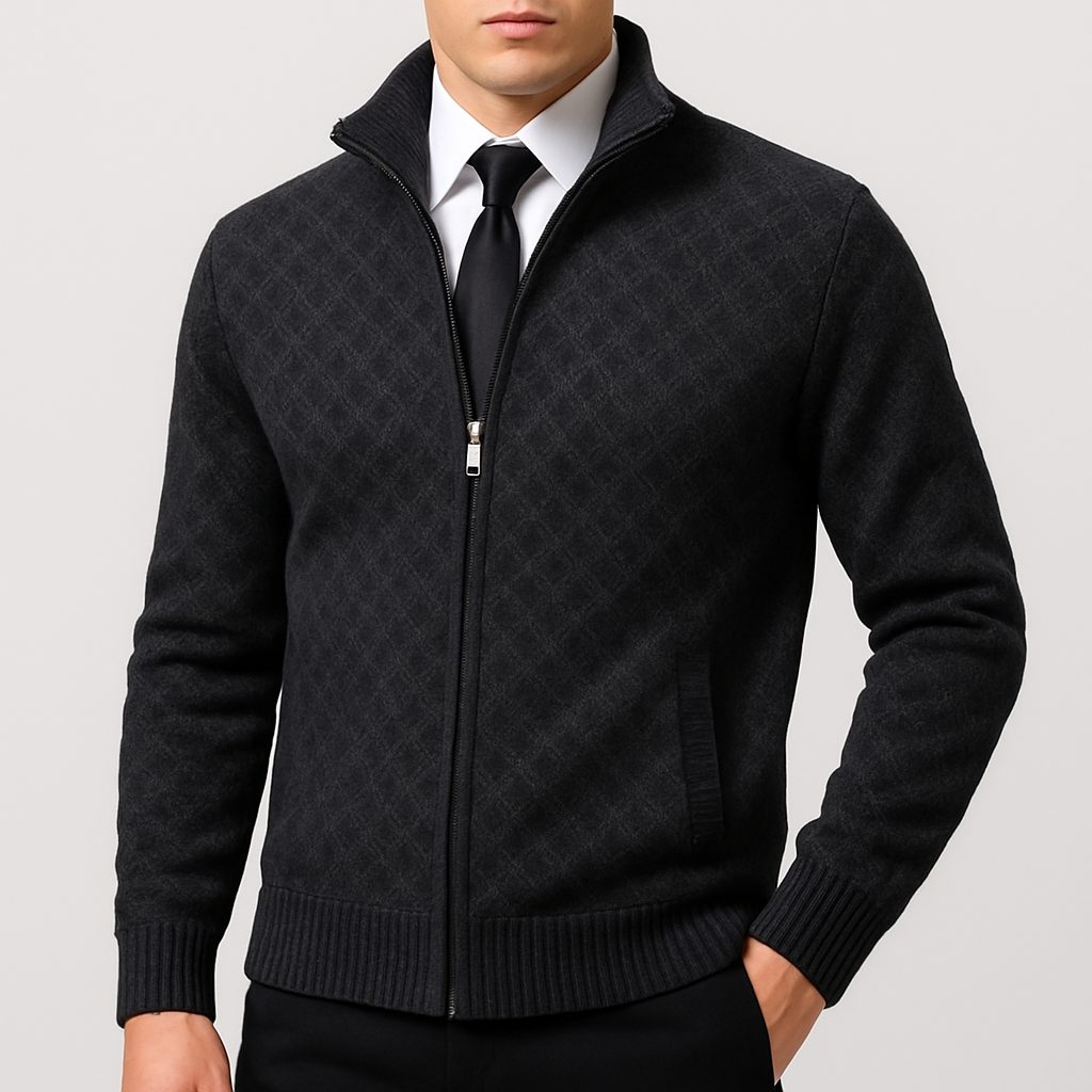 John | Fitted Zip Cardigan for Men