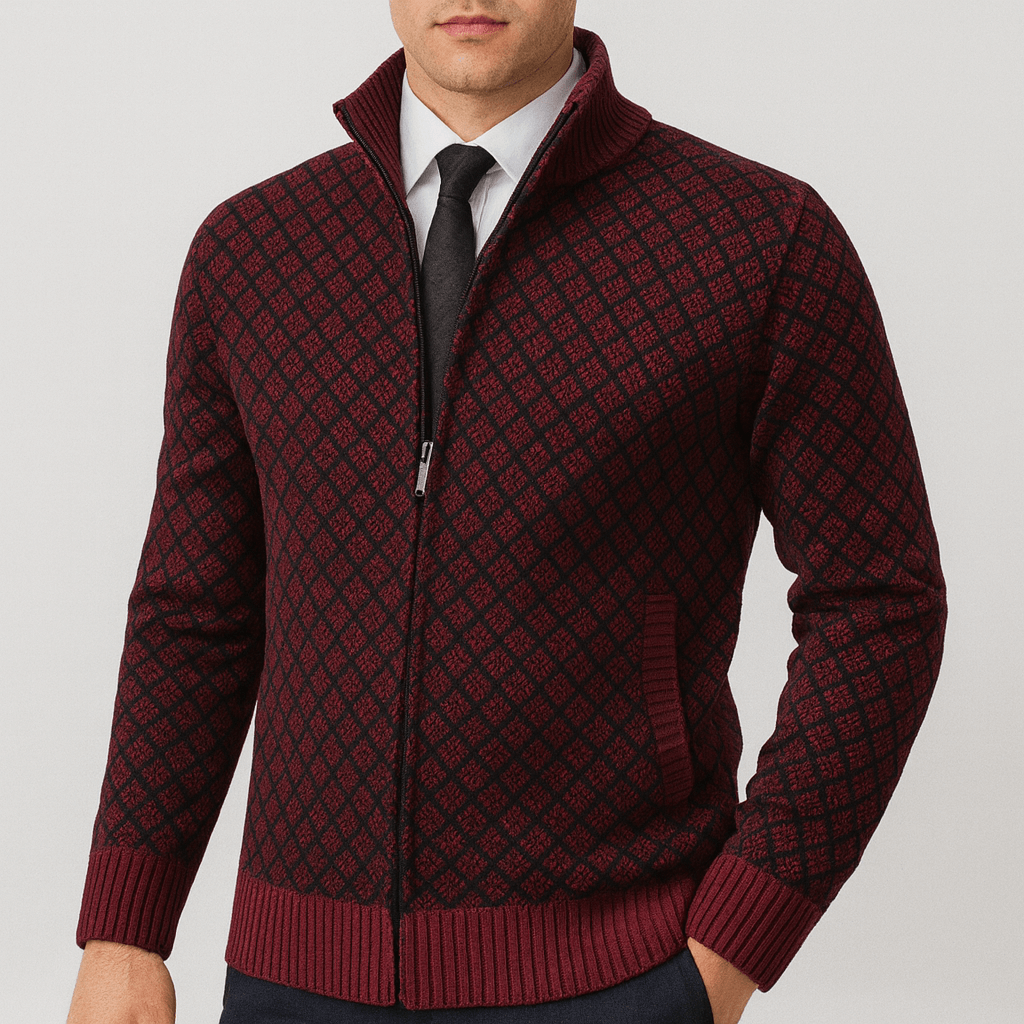 John | Fitted Zip Cardigan for Men