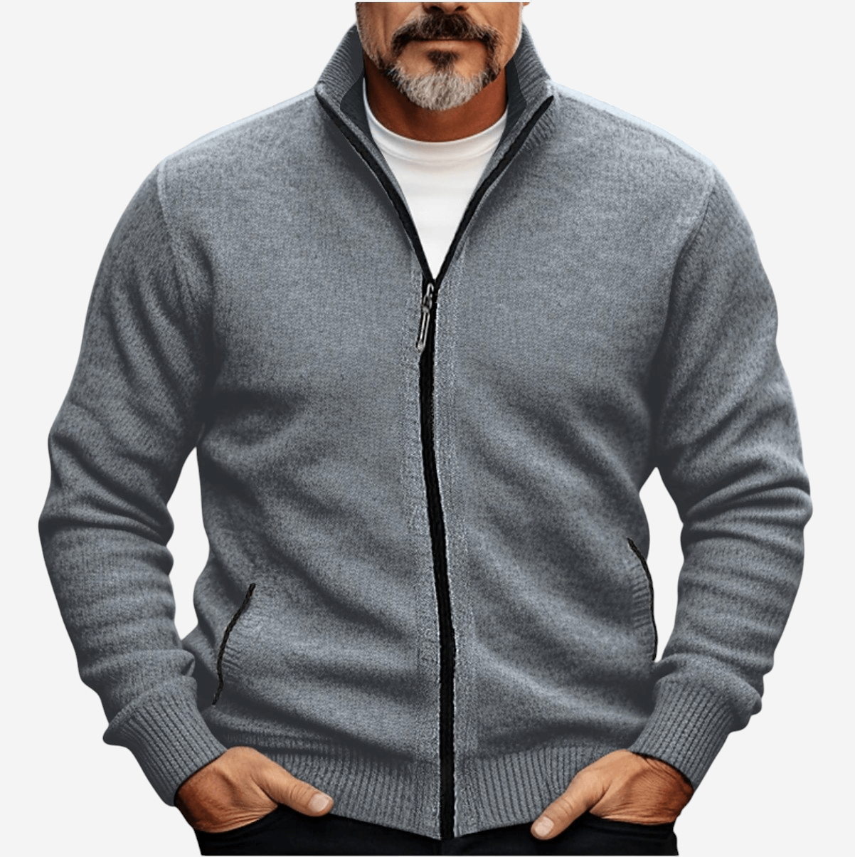 Adam | Full-Zip Knit Cardigan for Men