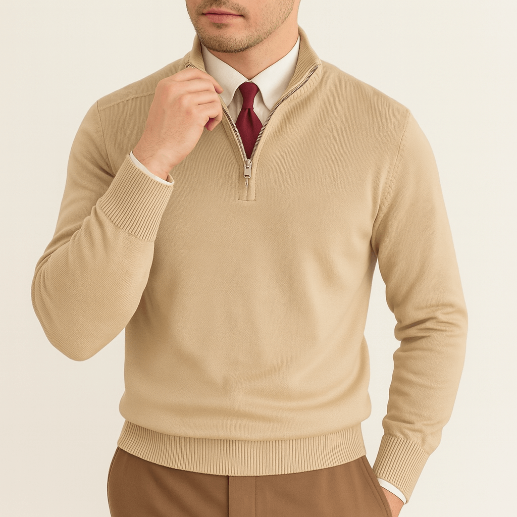 John | Half-Zip Knit Sweater for Men